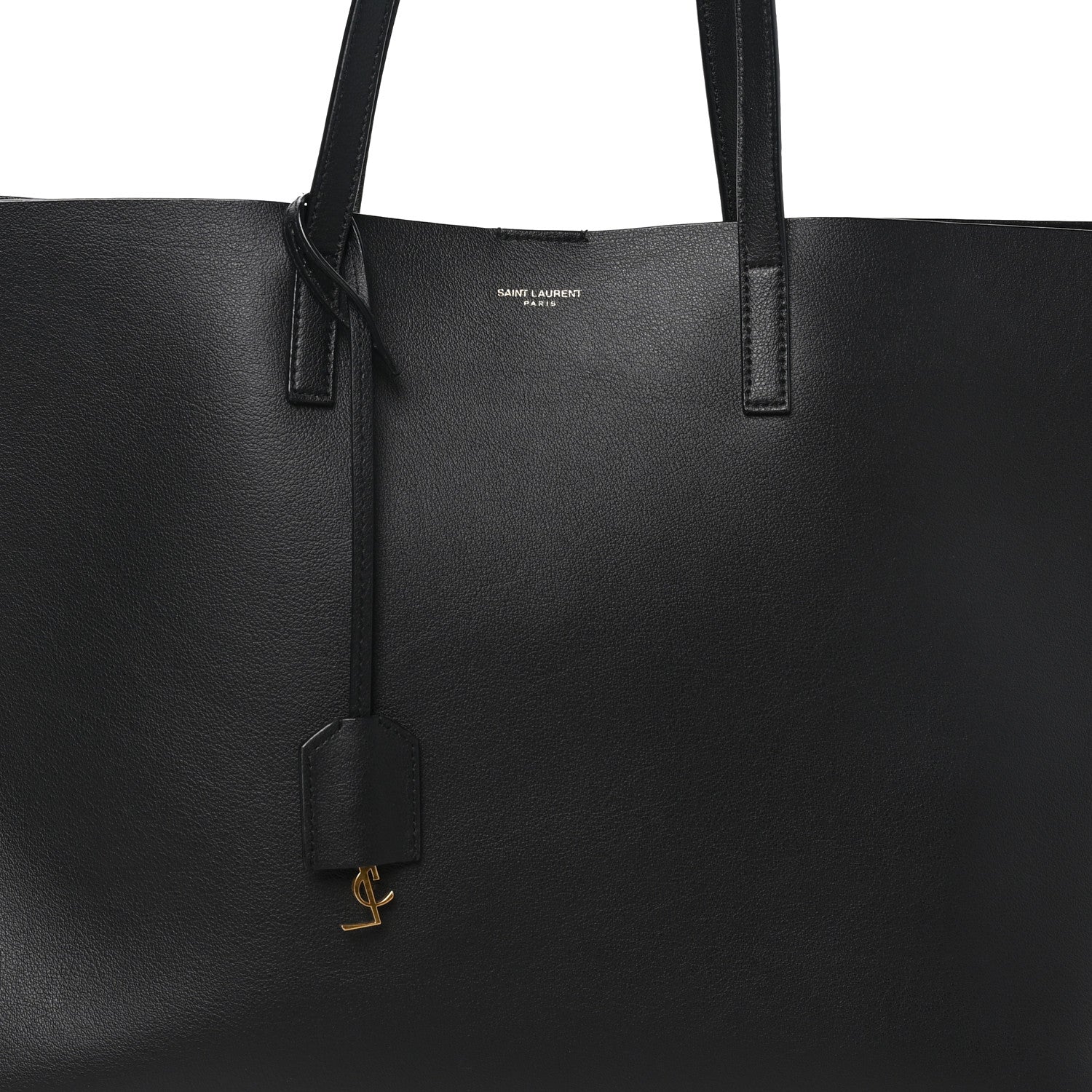 Saint Laurent Calfskin Large Shopping Tote Black 9 of 11