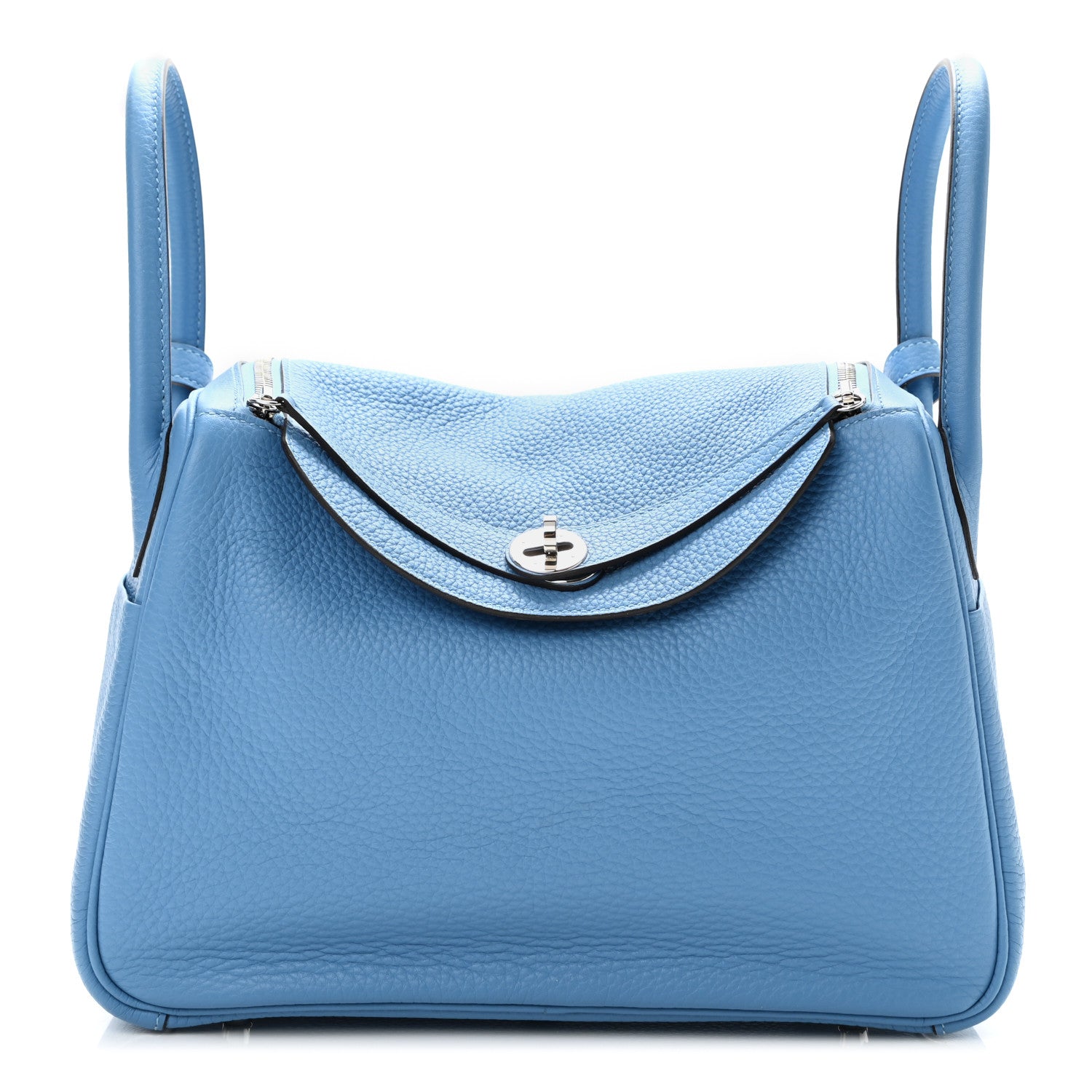 Hermes Taurillon Clemence Lindy 30 Bleu Paradis 1 of 9