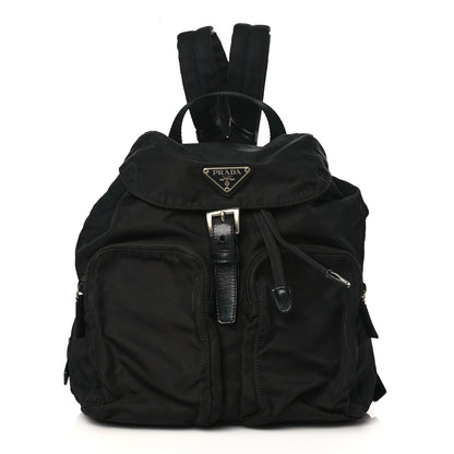Prada Tessuto Nylon Small Backpack Black 1 of 8