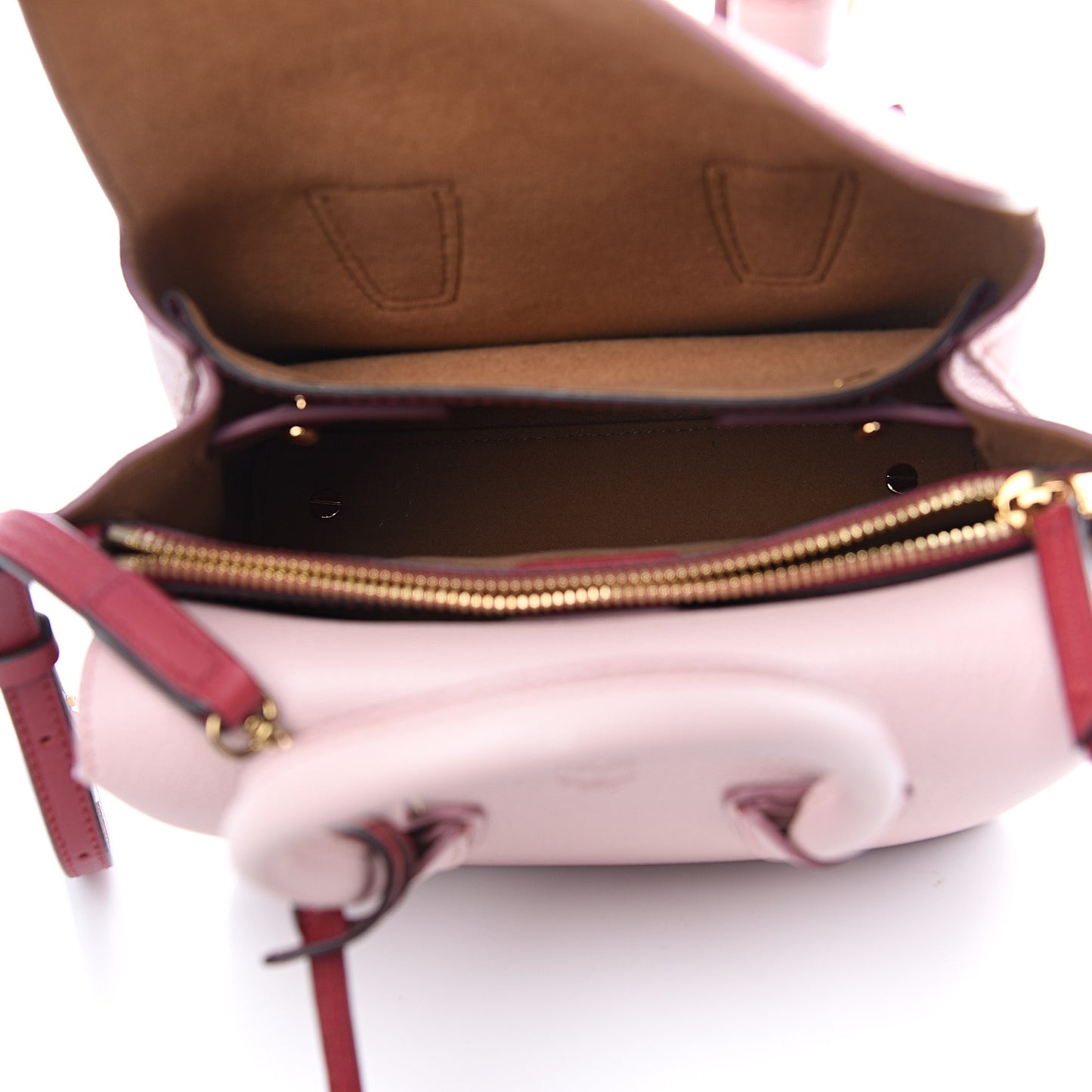 Grained Calfskin Mini Milla Tote Pale Mauve