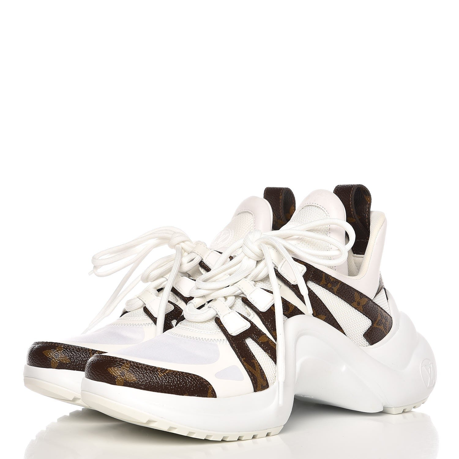 Louis Vuitton Patent Monogram LV Archlight Sneakers 37 White 2 of 9