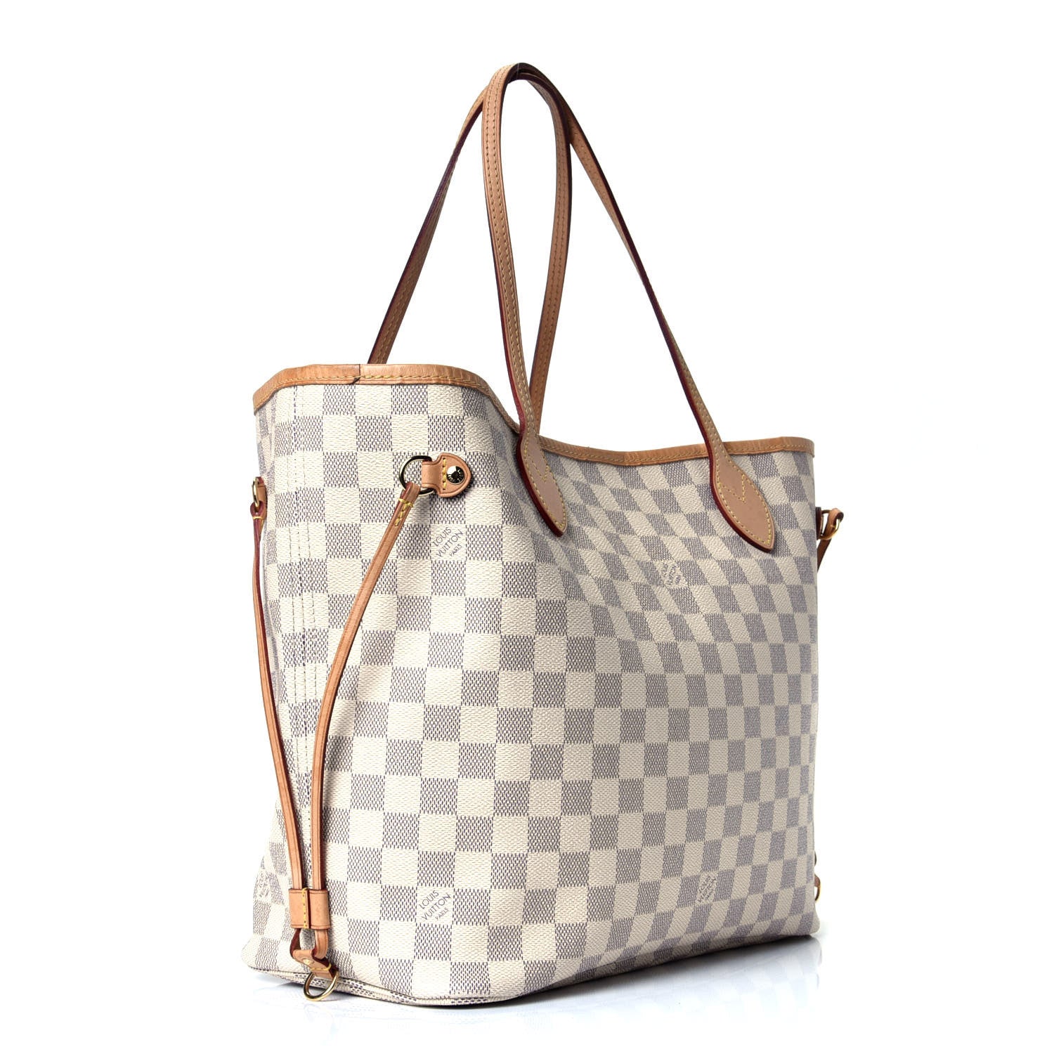 Louis Vuitton Damier Azur Neo Neverfull MM Rose Ballerine 2 of 4