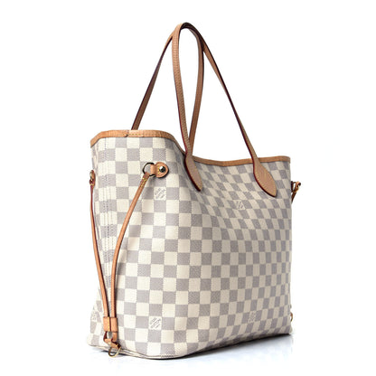 Louis Vuitton Damier Azur Neo Neverfull MM Rose Ballerine 2 of 4