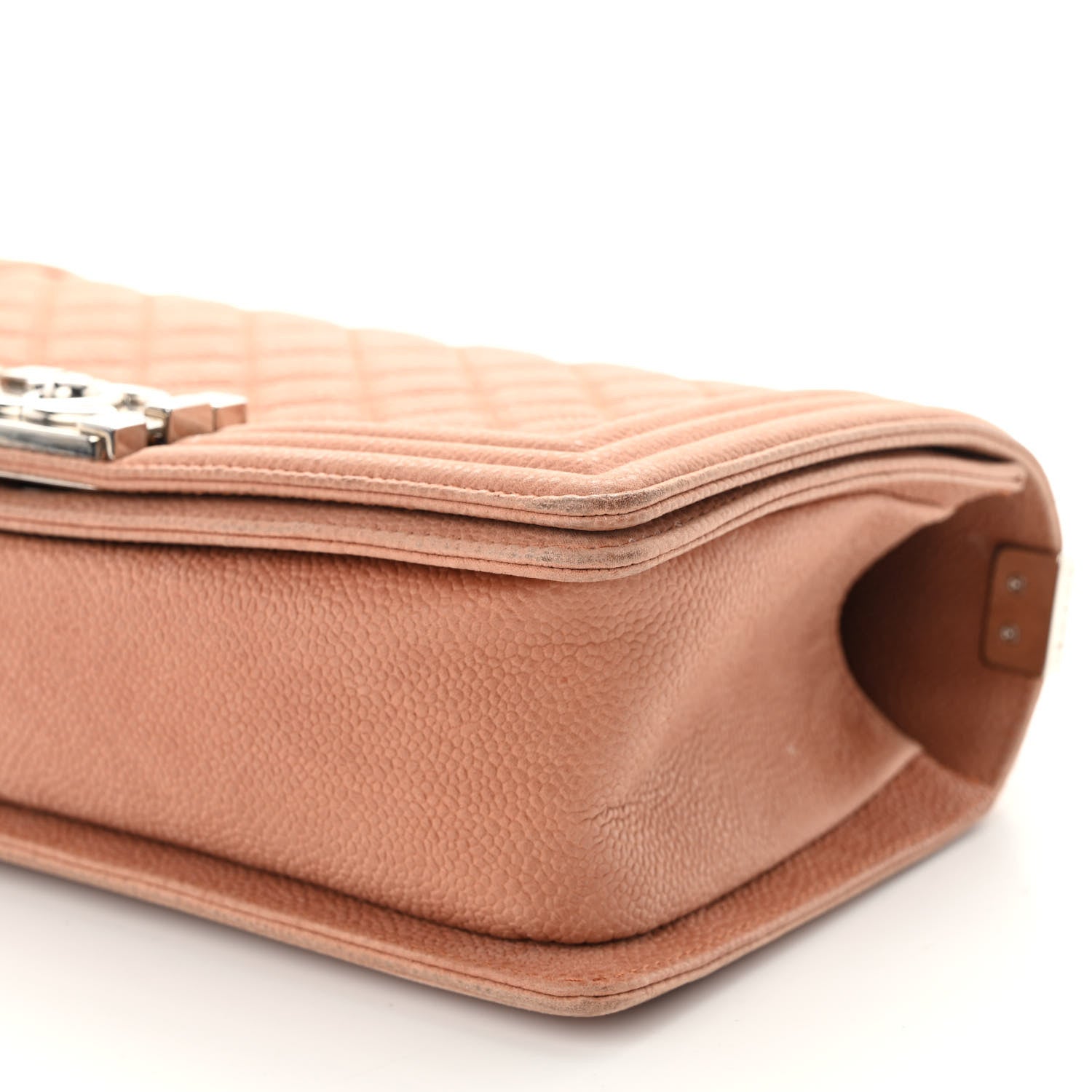Chanel Iridescent Caviar Quilted Medium Boy Flap Beige 10 of 10