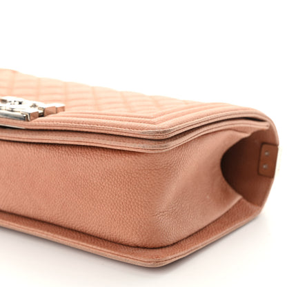Chanel Iridescent Caviar Quilted Medium Boy Flap Beige 10 of 10