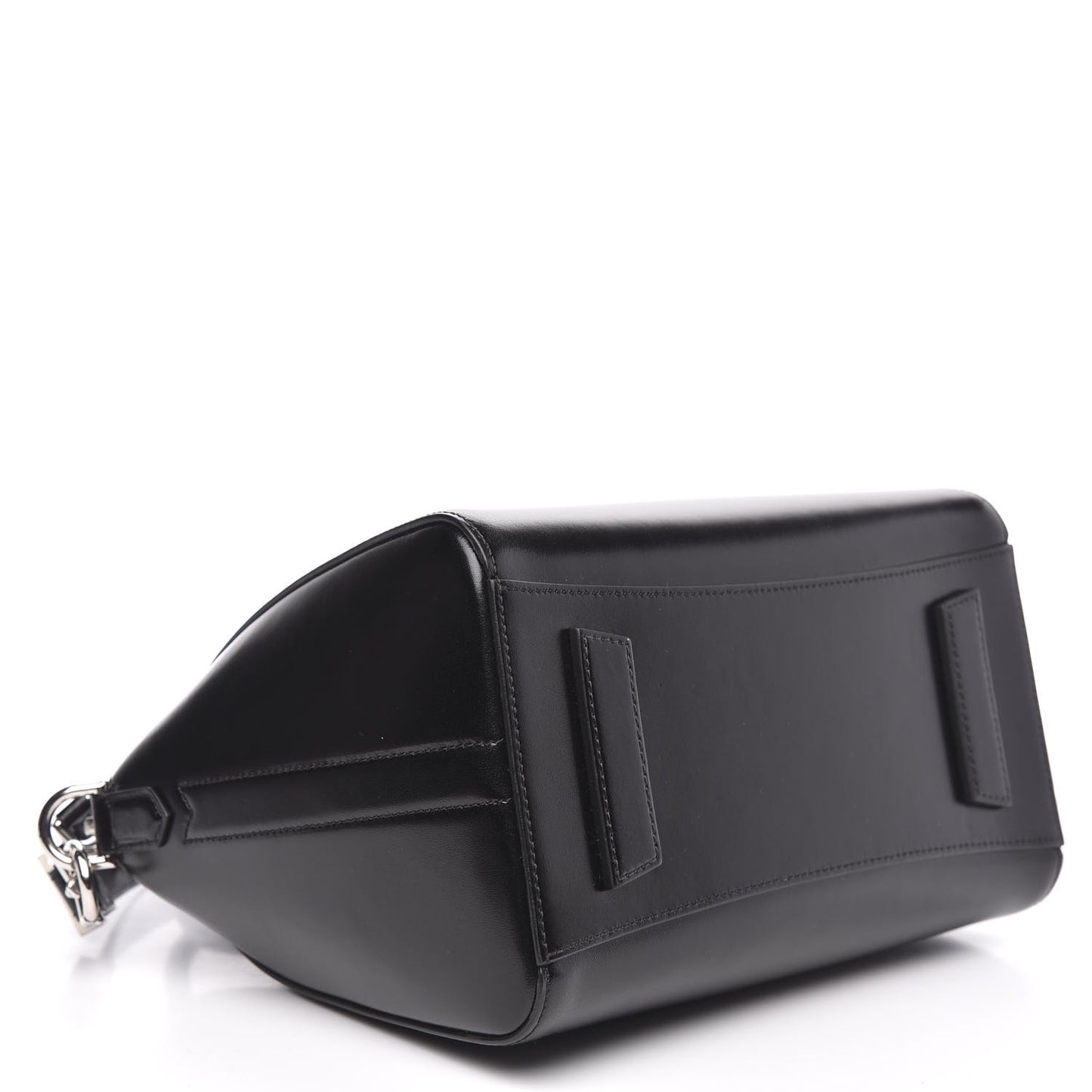 Shiny Lord Calfskin Small Antigona Black