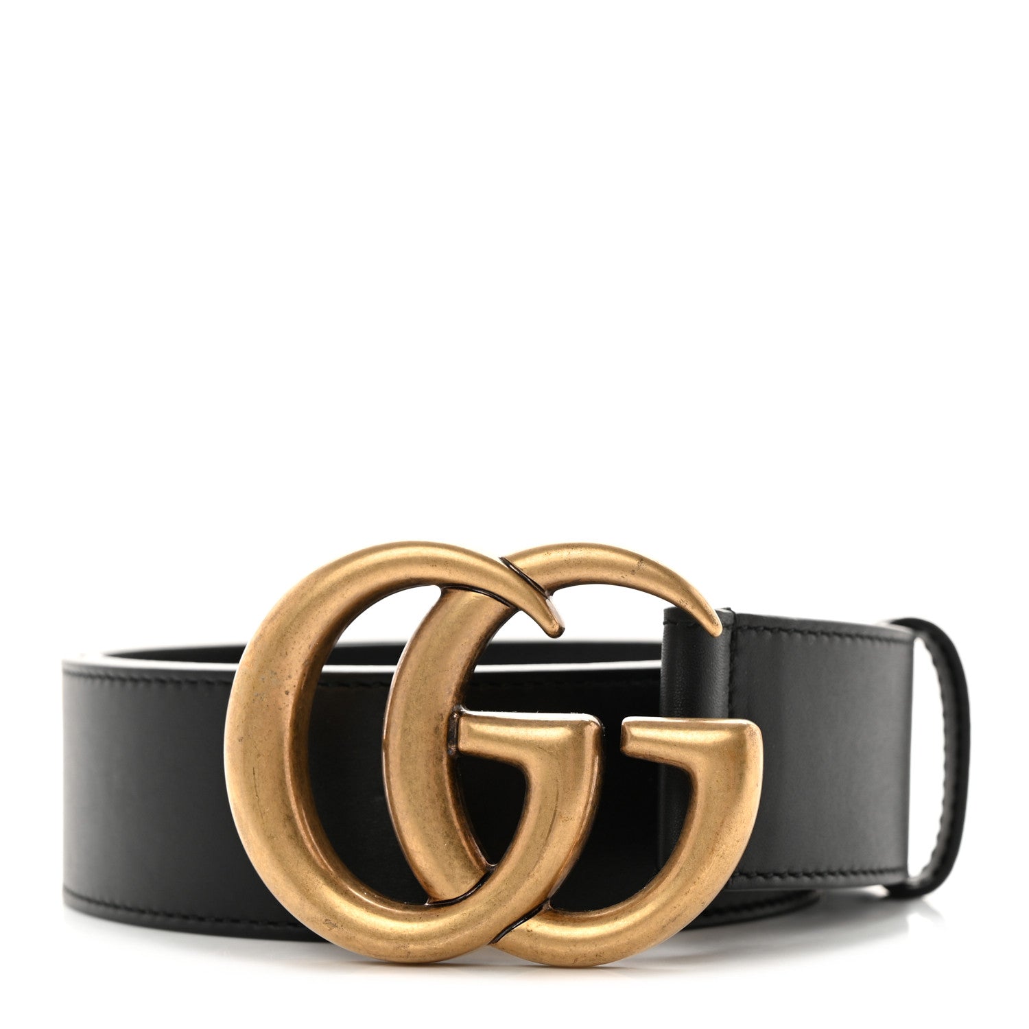 Gucci Calfskin Double G 40mm Belt 85 34 Black 1 of 5