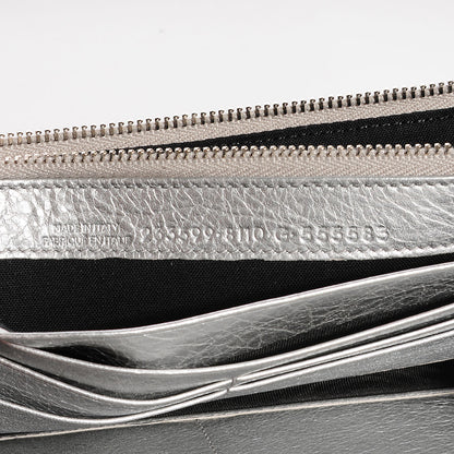 Balenciaga Agneau Giant 12 Silver Hardware Money Wallet Gris Aluminum 8 of 9
