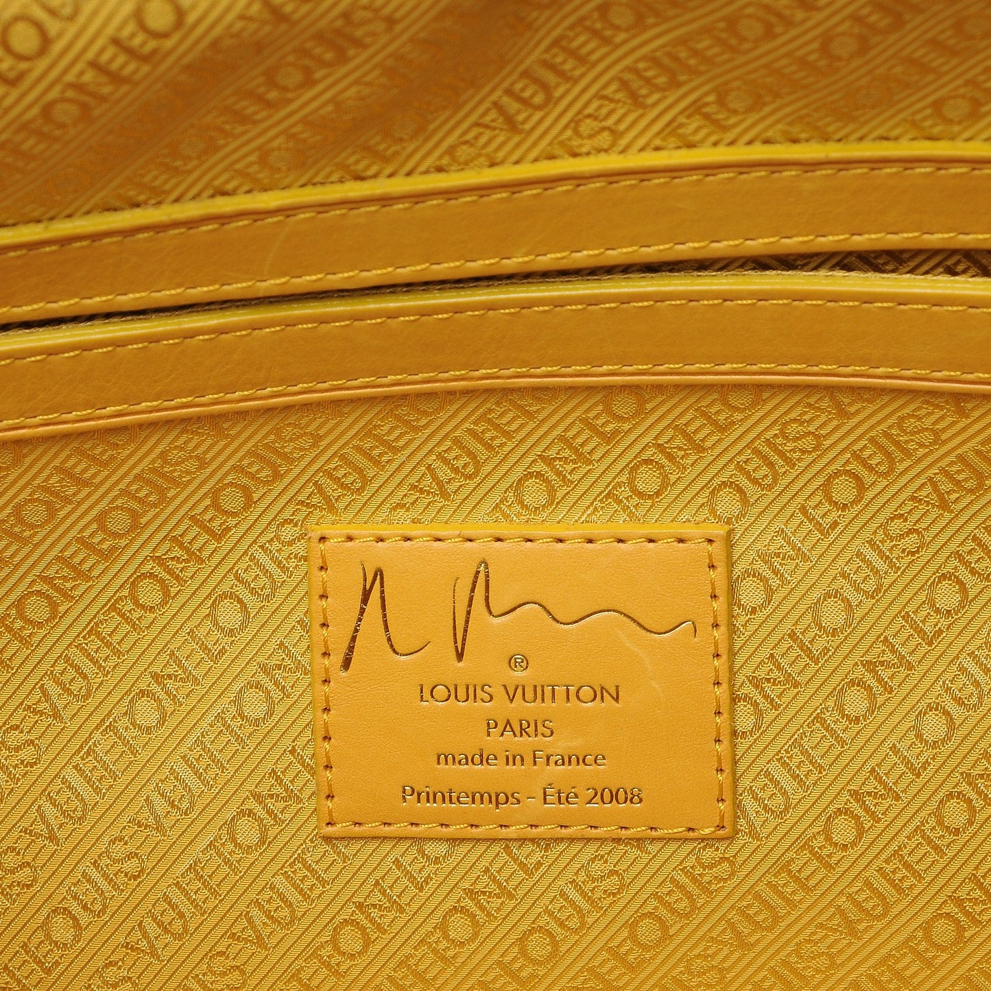 Monogram Pulp Defile Weekender PM Yellow