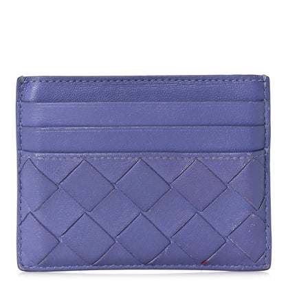 Bottega Veneta Nappa Intrecciato Woven Card Holder Purple 1 of 11