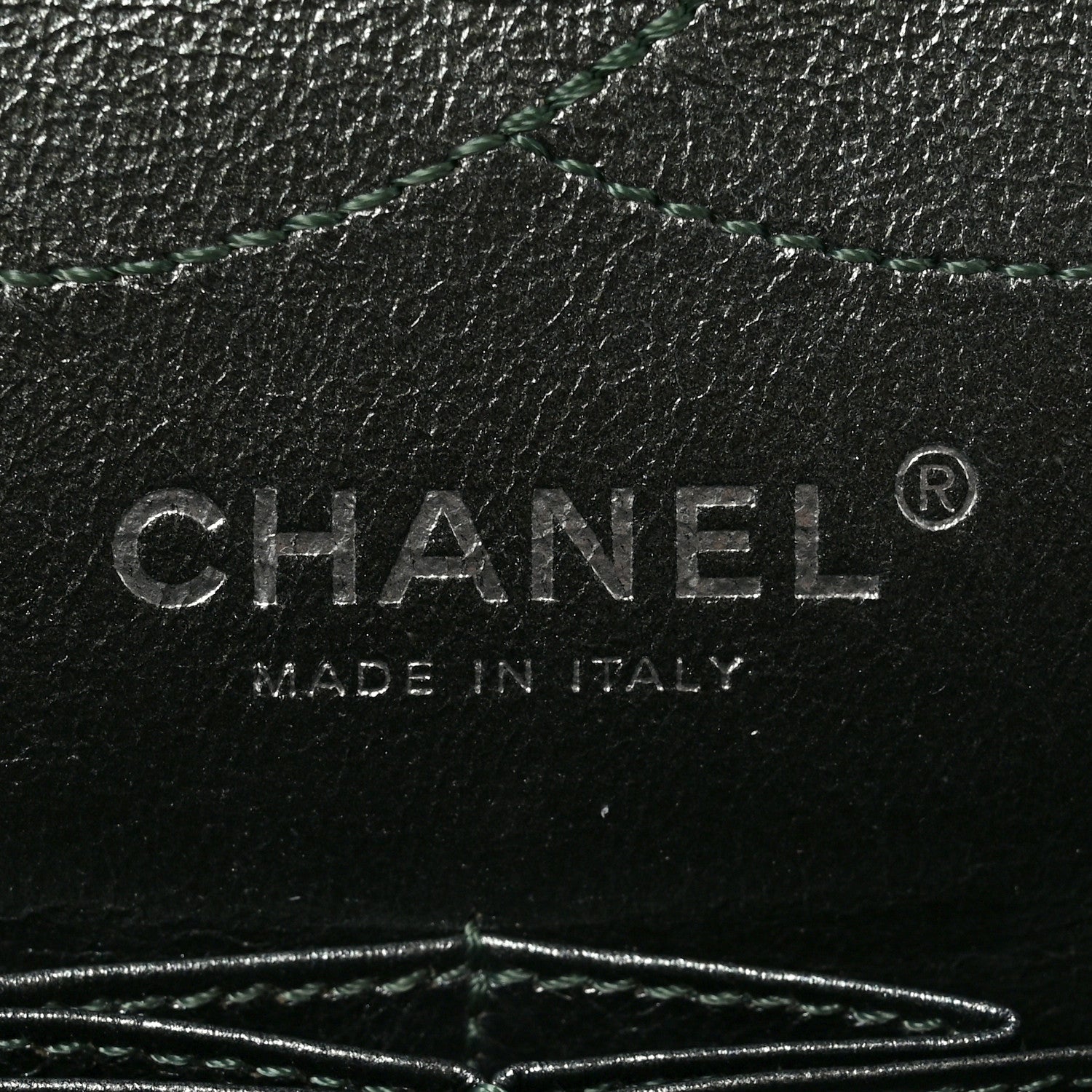 Chanel Metallic Aged Calfskin Quilted 2.55 Reissue 227 Flap Vert Fonce 7 of 10