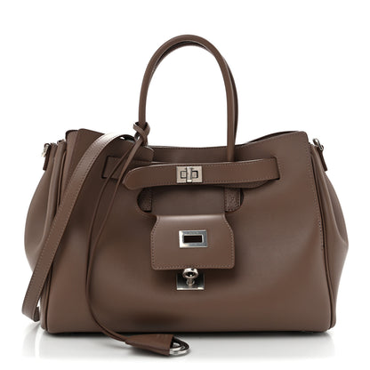 Balenciaga Smooth Calfskin Small Bel Air Carry All Bag Taupe 1 of 10