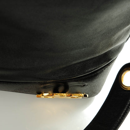 Chanel Lambskin CC Drawstring Shoulder Bag Black 10 of 11