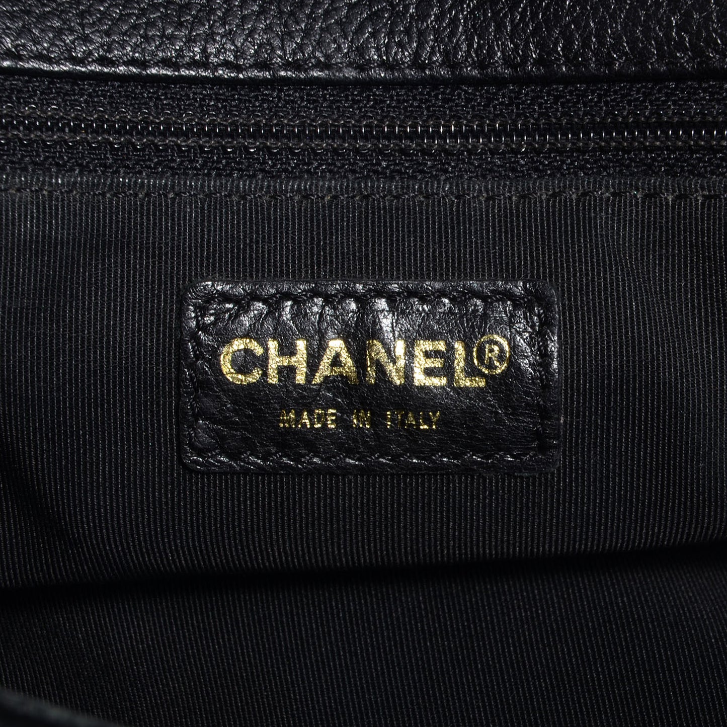 Calfskin Cerf Shopper Tote Black