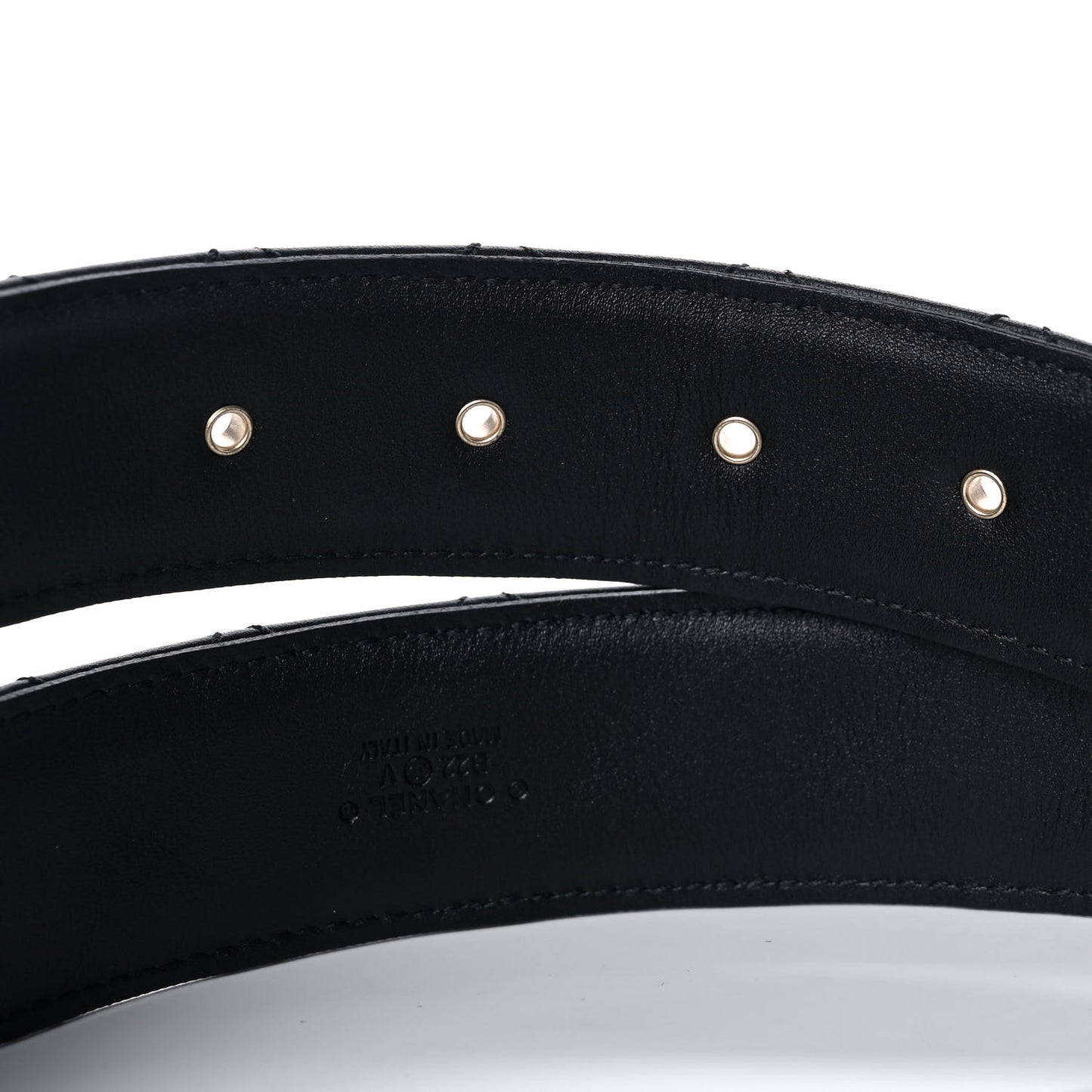 Lambskin Quilted CC Chain Belt 85 34 Black