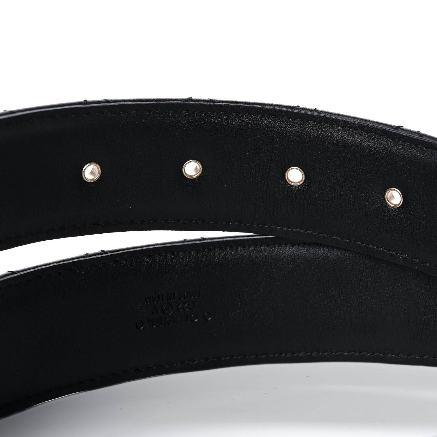 Chanel Lambskin Quilted CC Chain Belt 85 34 Black 8 of 9