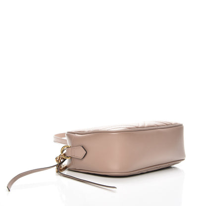 Gucci Calfskin Matelasse Small GG Marmont Chain Shoulder Bag Taupe 4 of 7