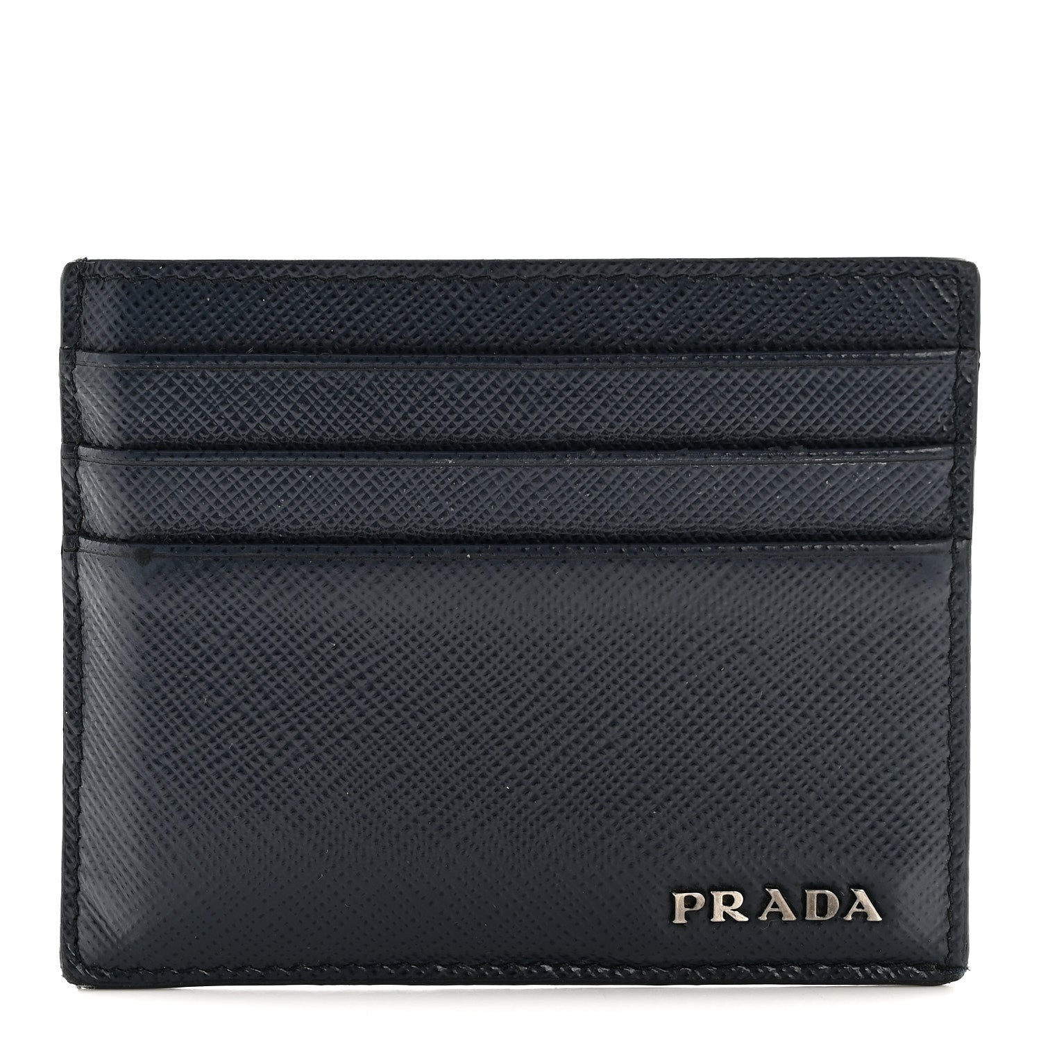 Prada Saffiano Card Holder Baltico 1 of 8
