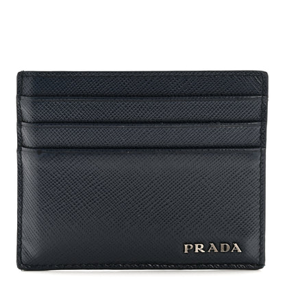 Prada Saffiano Card Holder Baltico 1 of 8