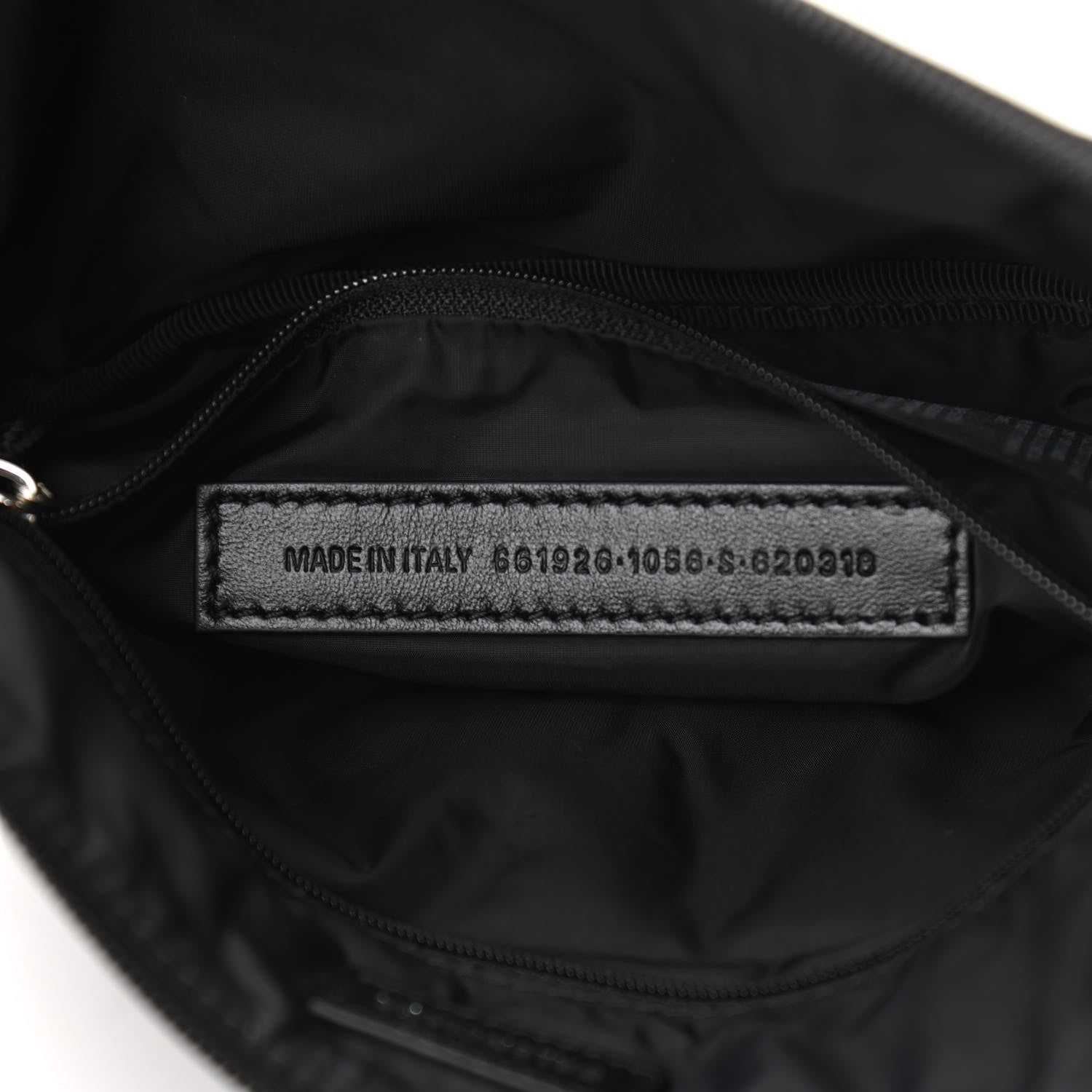 Balenciaga Recycled Sport Nylon Logo Embroidered Wheel Sling Bag Black Candy Pink 7 of 10