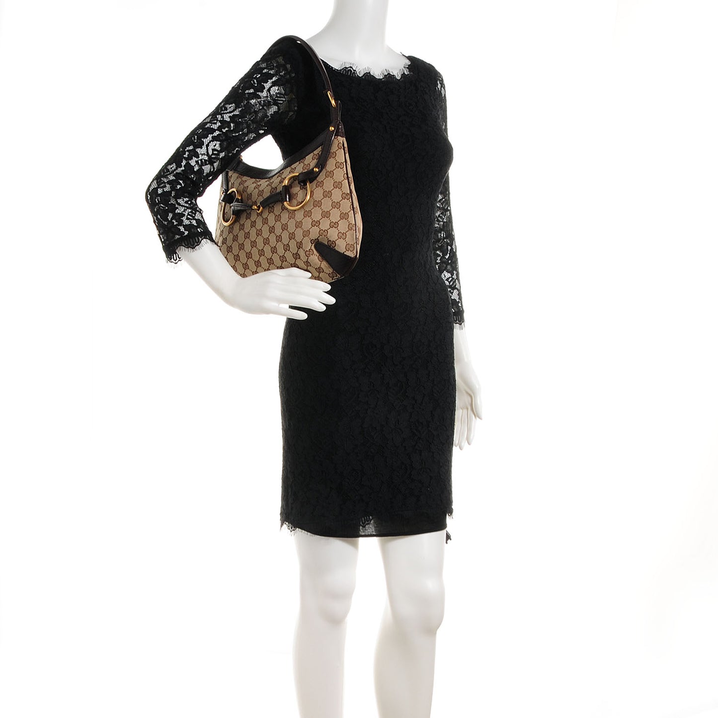 Monogram Horsebit Hobo Brown