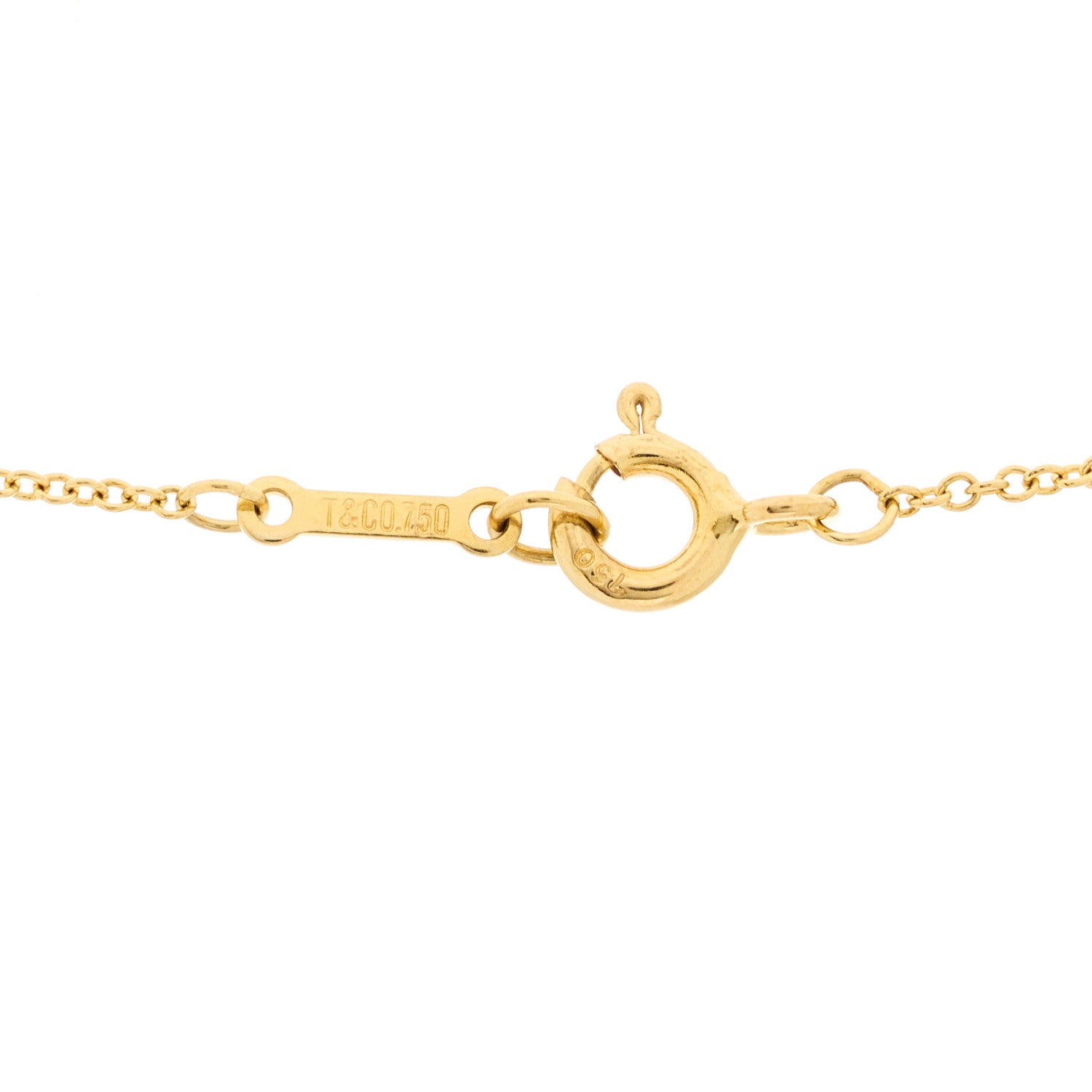 Tiffany 18K Yellow Gold Mini Paloma Picasso Loving Heart Pendant Necklace 5 of 6
