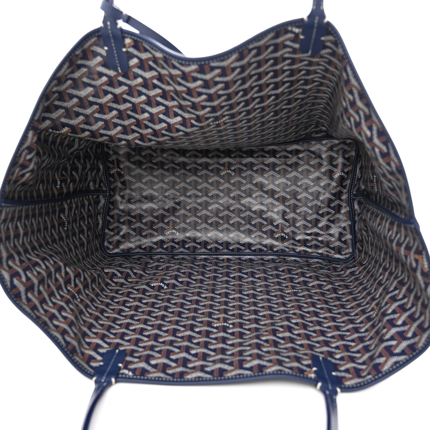 Goyard Goyardine Reversible Anjou GM Navy 17 of 21