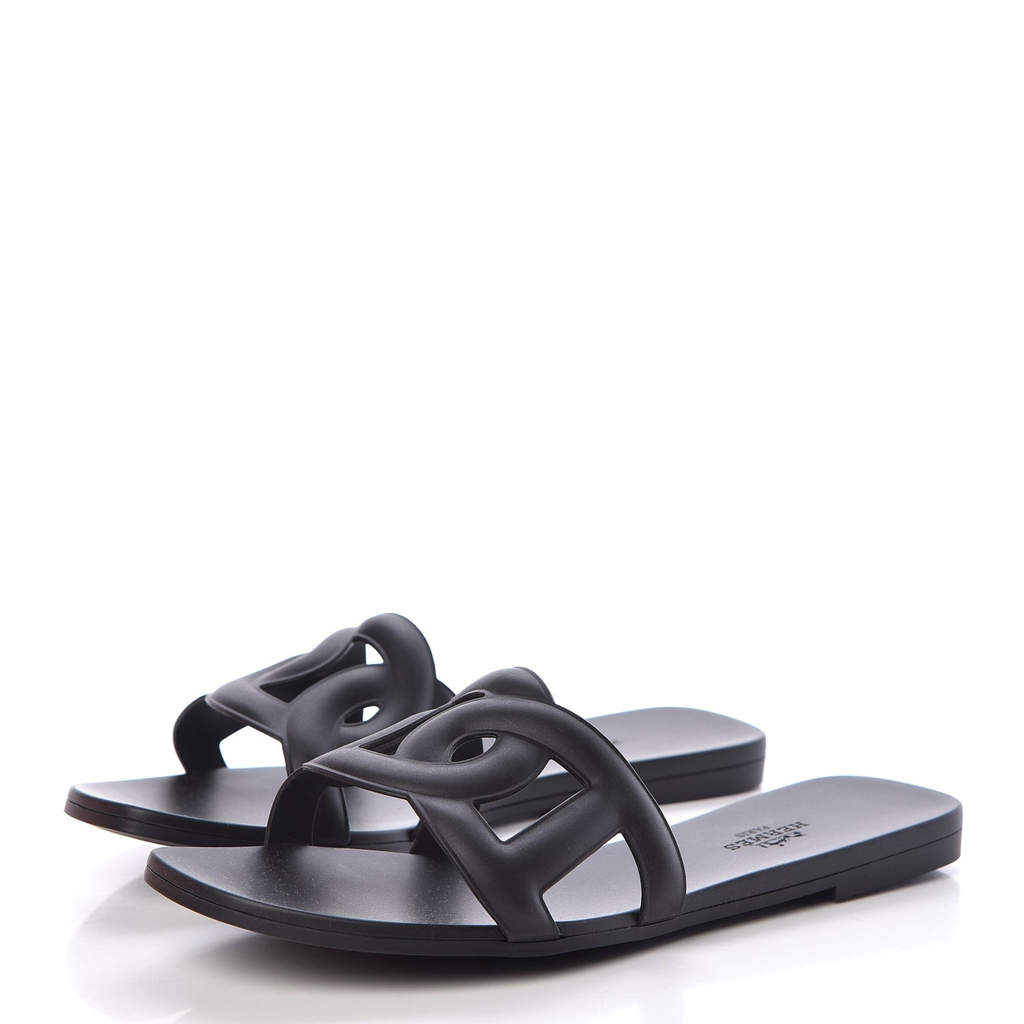 Rubber Aloha Sandals 37 Black