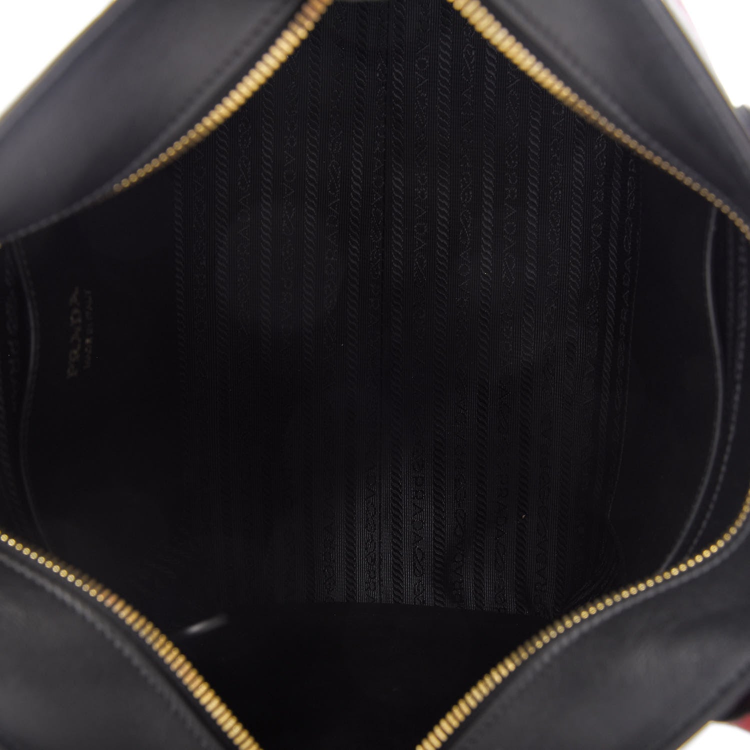 Prada Saffiano City Calf Medium Esplanade Tote Fuoco Black 5 of 12