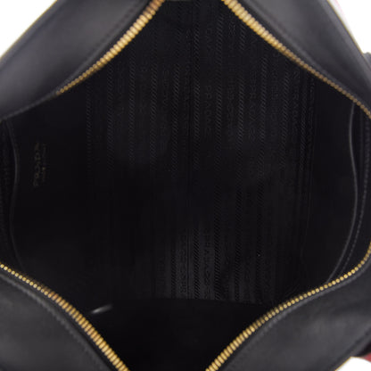 Prada Saffiano City Calf Medium Esplanade Tote Fuoco Black 5 of 12