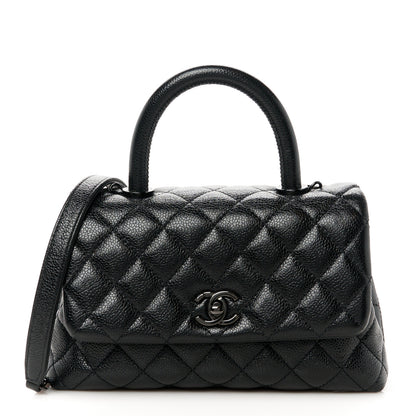 Chanel Caviar Quilted Mini Coco Handle Flap So Black 1 of 11