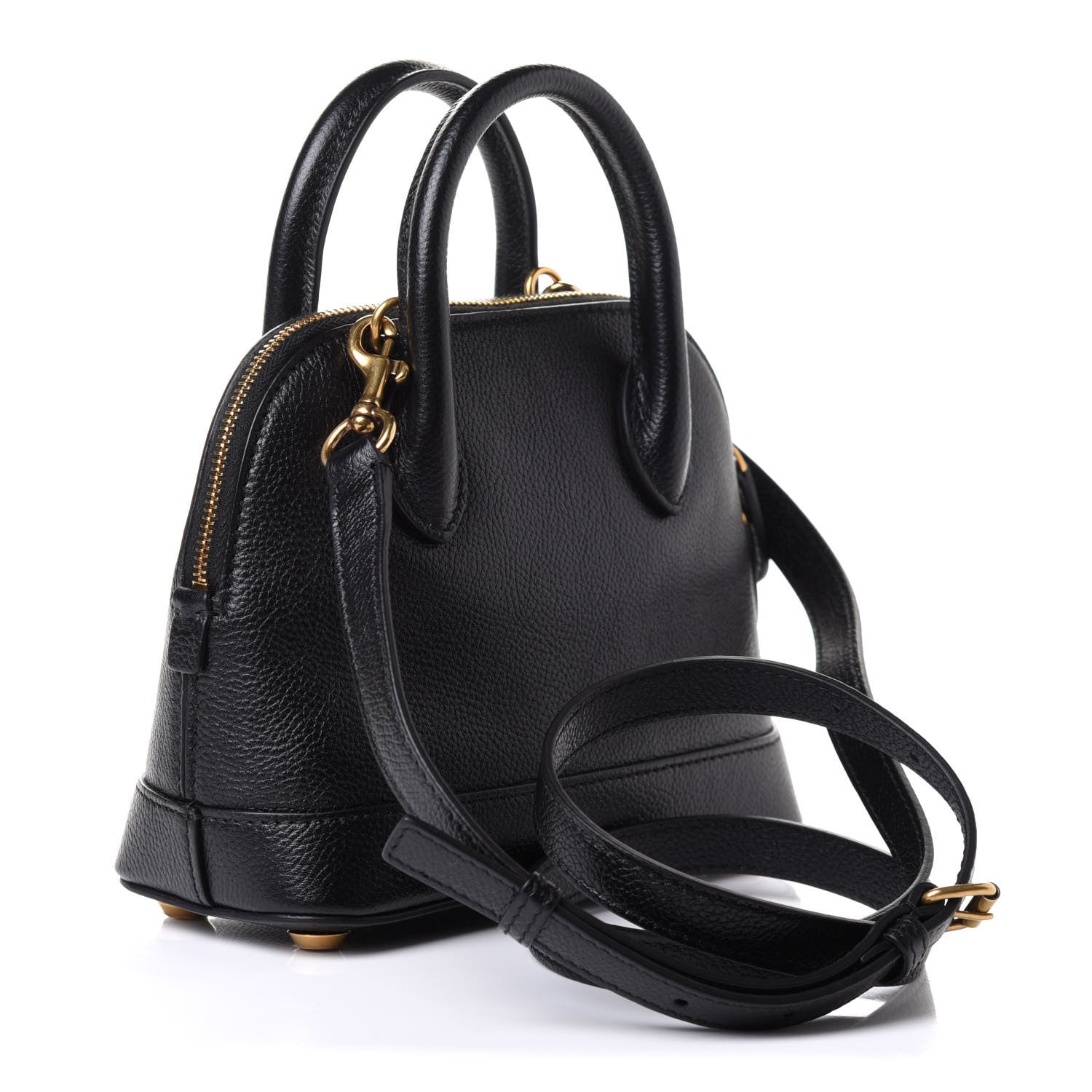 Balenciaga Grained Calfskin XXS Ville Top Handle Bag Black 3 of 11