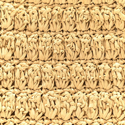 Valentino Garavani Raffia Calfskin Vlogo Tote Naturale Fondant 7 of 9