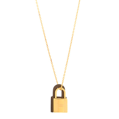 Hermes Swift Small O'Kelly Pendant Necklace Etoupe 1 of 8