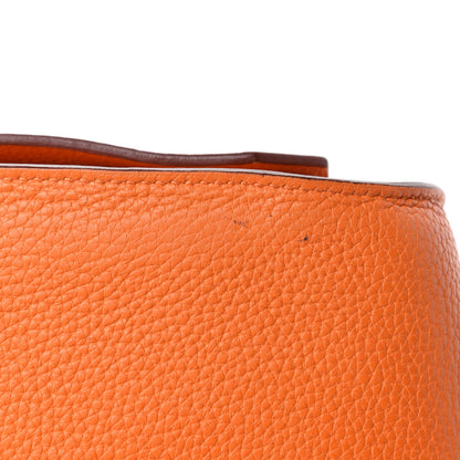 Hermes Taurillon Clemence Jypsiere 34 Orange 8 of 15