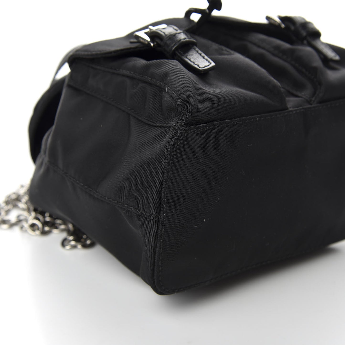 Nylon Vela Mini Crossbody Backpack Black