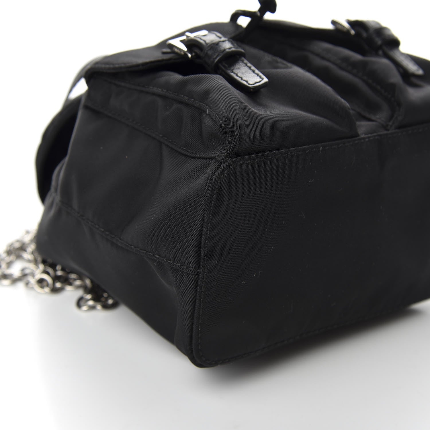 Prada Nylon Vela Mini Crossbody Backpack Black 8 of 9