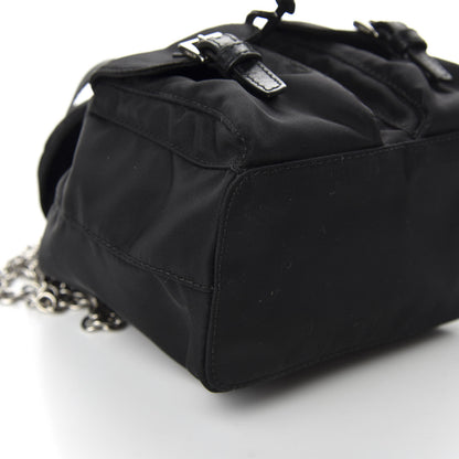 Prada Nylon Vela Mini Crossbody Backpack Black 8 of 9