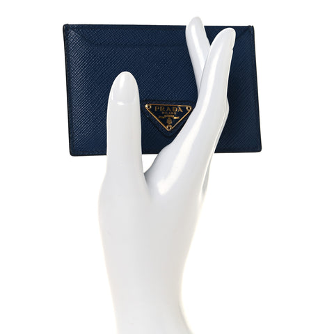 Saffiano Card Case Bleuette
