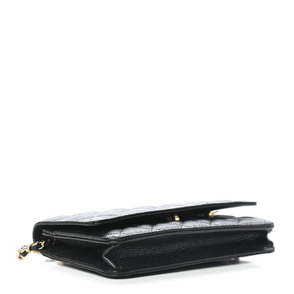 Chanel Caviar Quilted Wallet On Chain WOC Black 4 of 9