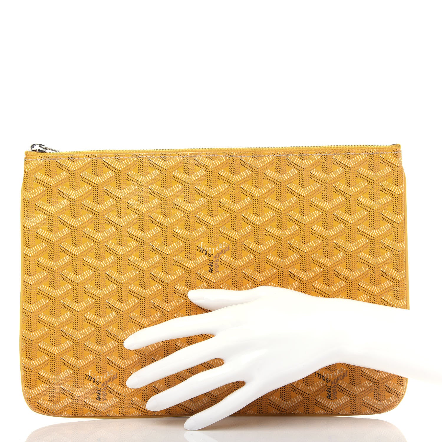 Goyard Goyardine Senat Pochette MM Yellow 2 of 9