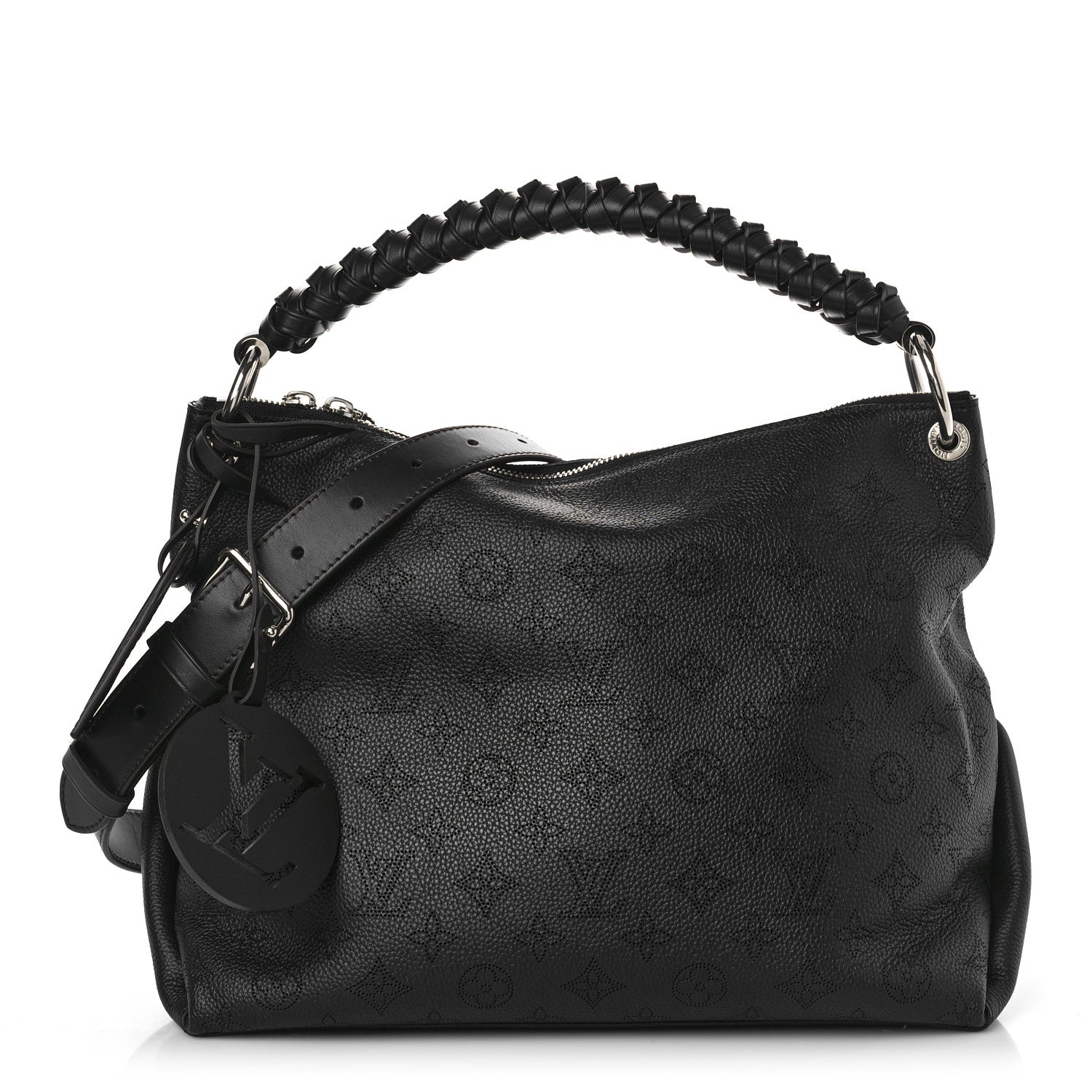 Louis Vuitton Mahina Beaubourg Hobo MM Black 1 of 8