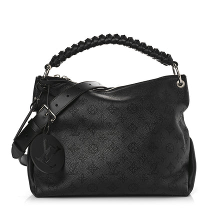 Louis Vuitton Mahina Beaubourg Hobo MM Black 1 of 8