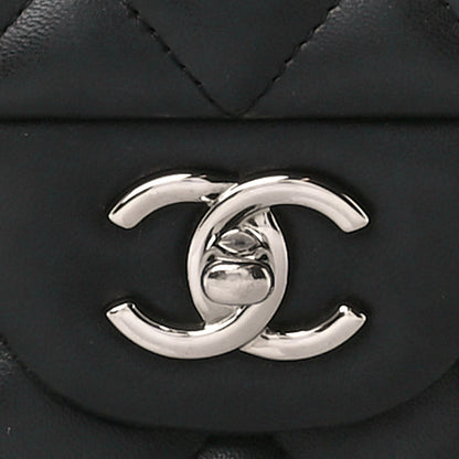 Chanel Lambskin Quilted Jumbo Double Flap Black 9 of 12