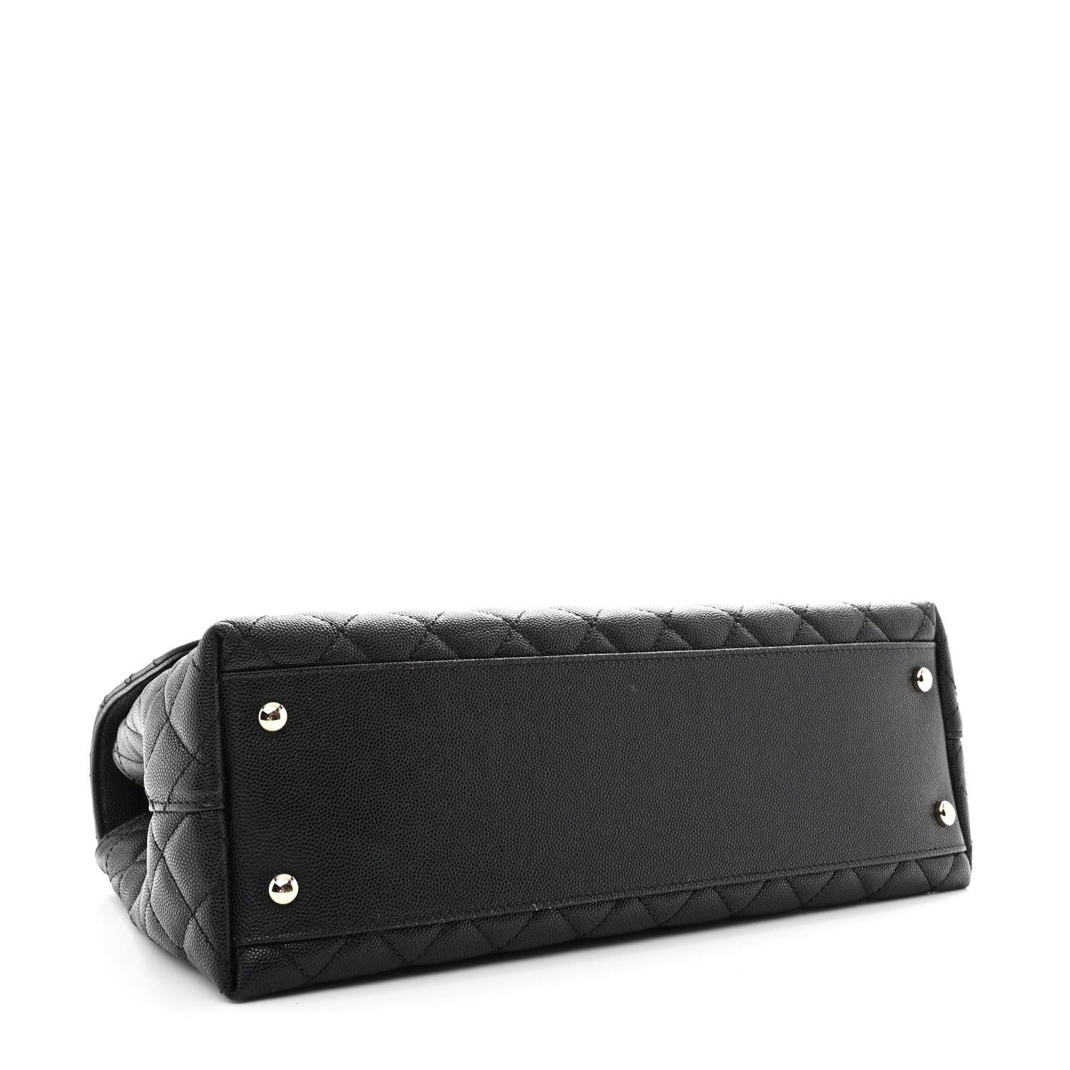 Chanel Caviar Quilted Medium Coco Handle Flap Black 4 of 12