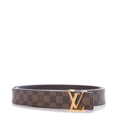 Louis Vuitton Mini Damier Ebene 25mm LV Initiales Belt 90 36 1 of 7