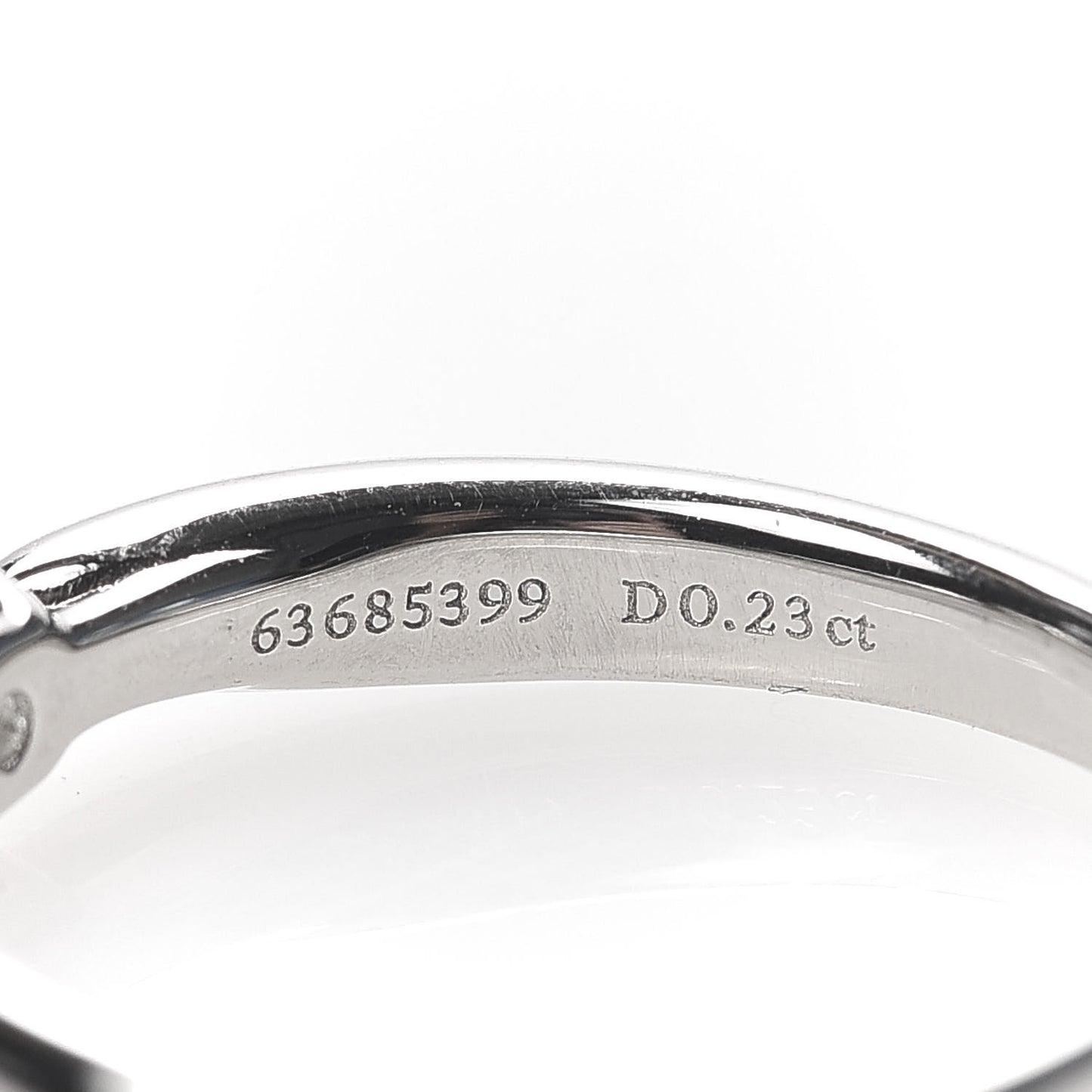 Platinum Diamond .23ct Harmony Solitaire Engagement Ring 48 4.5