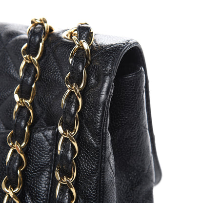 Chanel Caviar Quilted Jumbo Single Flap Black 11 of 18