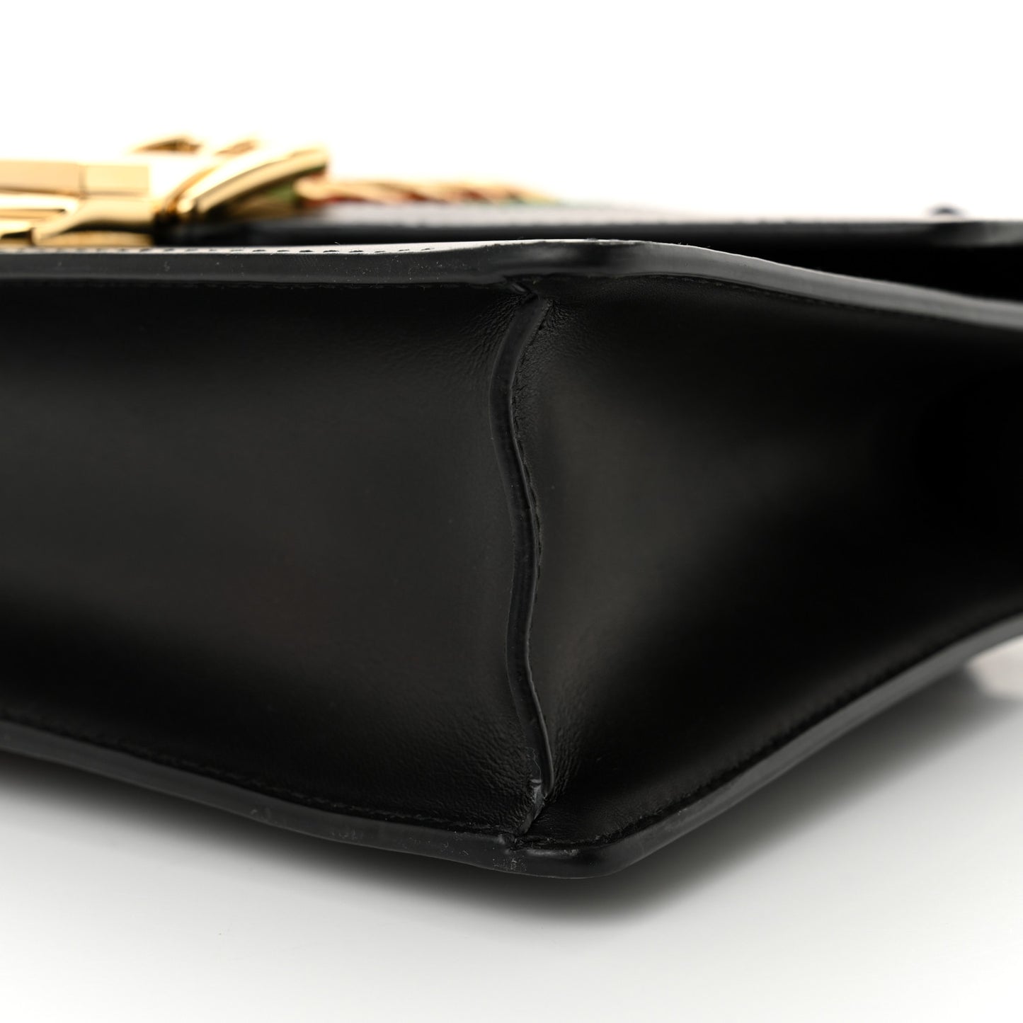 Calfskin Small Sylvie Shoulder Bag Black