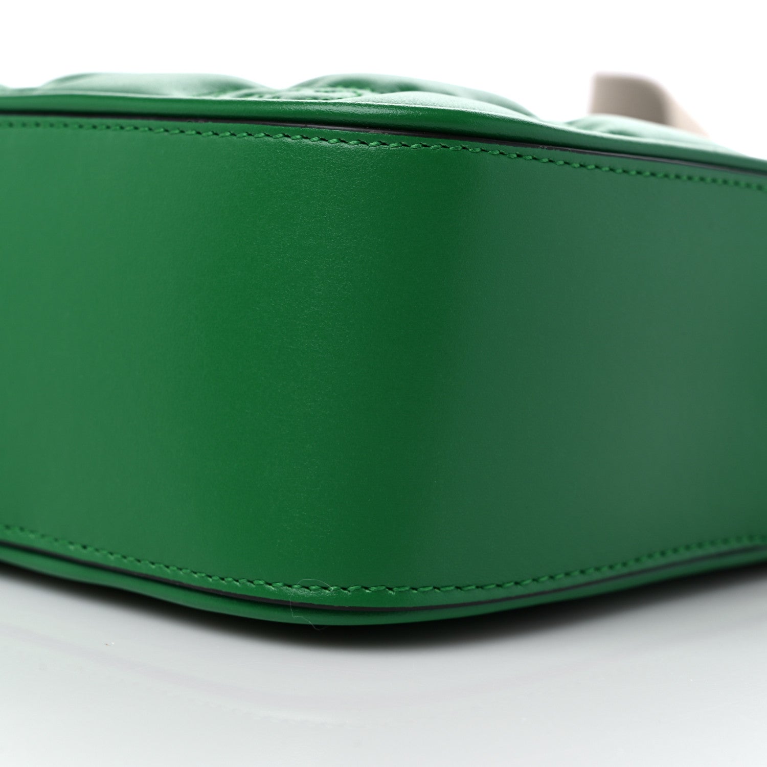 Gucci Calfskin GG Matelasse Shoulder Bag Spring Green Natural 10 of 11